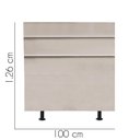 Ver imagem 3 de Cabeceira Estofada Cama Box Solteiro 100cm Argentina Suede Bege- Mabe Magazine
