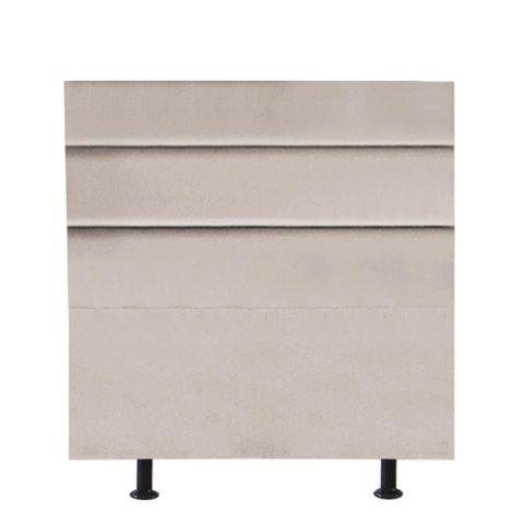 Cabeceira Estofada Cama Box Solteiro 100cm Argentina Suede Bege- Mabe Magazine