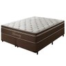Cama Box Casal Harmony Molas Ensacadas Euro Pillow D40 138x188cm Umaflex - Marrom - 1