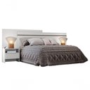 Ver imagem 2 de Cabeceira para Cama Box Casal com 2 Mesas de Cabeceira - Prime-branco - Móveis Novo Horizonte