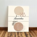 Ver imagem 6 de Kit 3 Quadro Decorativo Moderno Flor Casa Sala Gratidão Amor Paz 28x20