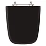Assento Sanitario Poliester Aero Preto para vaso Ideal Standard - 1