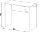 Ver imagem 3 de Escrivaninha Mesa Escritório Me 404 1 Gaveta 90,5cm Preto