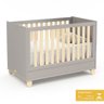Jogo de Quarto Infantil Rope Cômoda com Porta e Berço Cinza/natural - Matic Móveis - 5