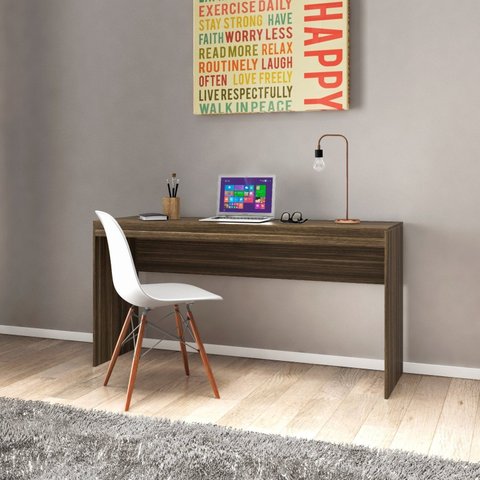 Escrivaninha Mesa Escritório Reta ME401 150cm Castanho Marrom