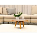 Ver imagem 4 de Mesa de Centro e Lateral Apoio para Sala Tripe Redonda Retro