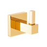 Cabide Simples Porta Toalha Roupa Gancho Suporte de Parede Banheiro Lavatório Lavabo Dourado - 1