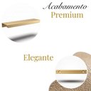 Ver imagem 2 de Puxador Kit 20 Clean Reto 30cm Moderno para Armário Gaveta - Ouro