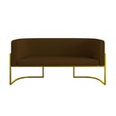 Ver imagem 6 de Kit Sofá 2 Lugares + 2 Poltronas Corino Gold Marrom