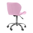Ver imagem 6 de Kit 4 Cadeiras Office Eiffel Slim Giratória Base Cromada com Rodízios e Ajuste de Altura