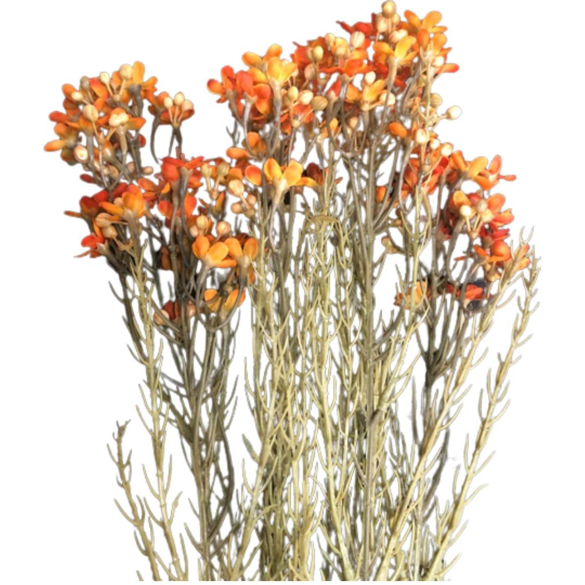 Haste De Flor Artificial Asteraceae Laranja 72 Cm - 5