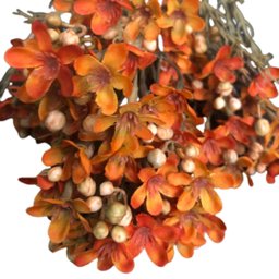 Haste De Flor Artificial Asteraceae Laranja 72 Cm - 2