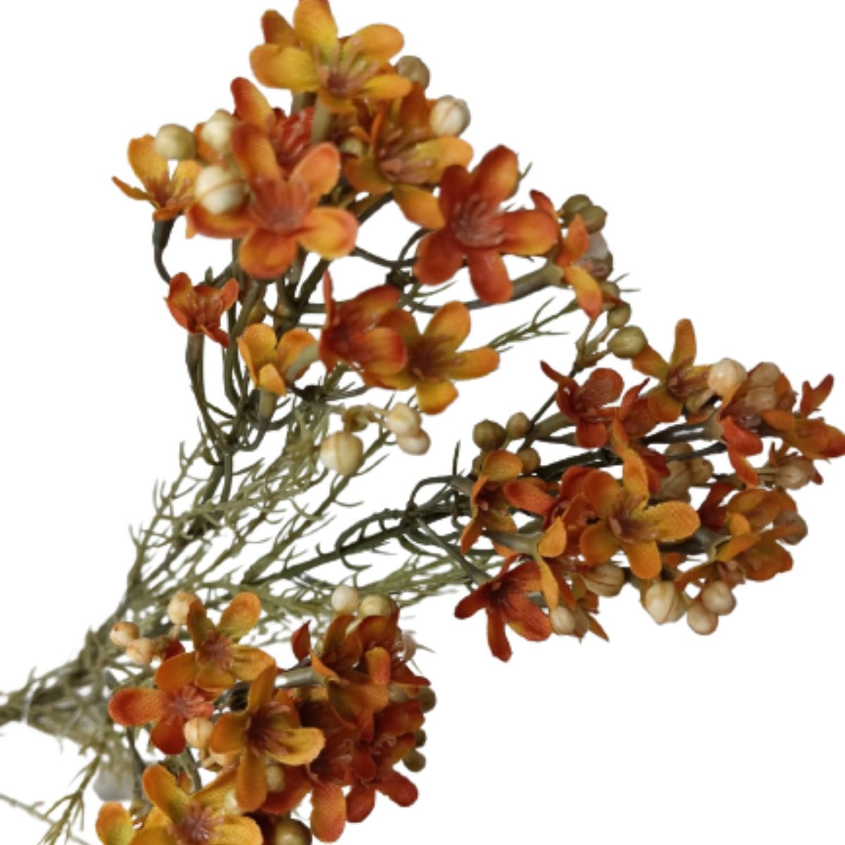 Haste De Flor Artificial Asteraceae Laranja 72 Cm - 3