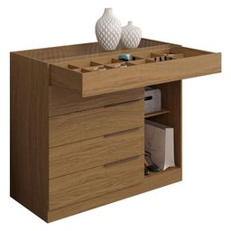 Cômoda Sevilha Atacama e Guarda Roupa Casal Coimbra 2005138 Atacama Grafite - Aramóveis - 4