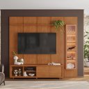 Ver imagem 1 de Conjunto Painel Dominus + Rack Dux + Cristaleira Naturalle Mavaular