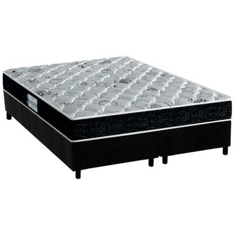 Cama Box King: Colchão Anatômico Probel D45/ep Prodormir Advanced Tech2000 + Base Crc Suede Black(