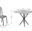 Ver imagem 2 de Conjunto Mesa Tubular com 4 Cadeiras Berlim