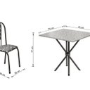 Ver imagem 2 de Conjunto Mesa Tubular com 4 Cadeiras Berlim