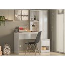 Ver imagem 1 de Mesa Escrivaninha Morada c/ Armário 1 Porta e 1 Gaveta - Escritório Home Office - Demobile 29800:Bra