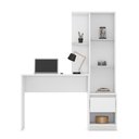 Ver imagem 2 de Mesa Escrivaninha Morada c/ Armário 1 Porta e 1 Gaveta - Escritório Home Office - Demobile 29800:Bra