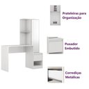 Ver imagem 3 de Mesa Escrivaninha Morada c/ Armário 1 Porta e 1 Gaveta - Escritório Home Office - Demobile 29800:Bra