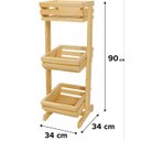 Ver imagem 2 de Fruteira Mundo Madeira 3 Andares