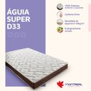 Ver imagem 3 de Colchão Solteiro D33 Águia Super 17x 188x 88cm Montreal Branco/Marrom