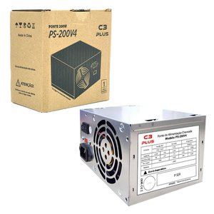 FONTE ATX 200W REAIS SATA PS-200V4 S/CABO C3 TECH