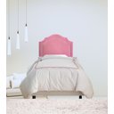 Ver imagem 2 de Cabeceira para Camabox Solteiro Veludo Rosê com Tachas Prata