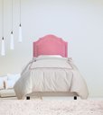 Ver imagem 2 de Cabeceira para Camabox Solteiro Veludo Rosê com Tachas Prata