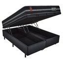Ver imagem 1 de Cama Box Baú com Colchão Queen Size Molas Ensacadas New Barcelona Firme Fortezza 158x198 Fortezza Co