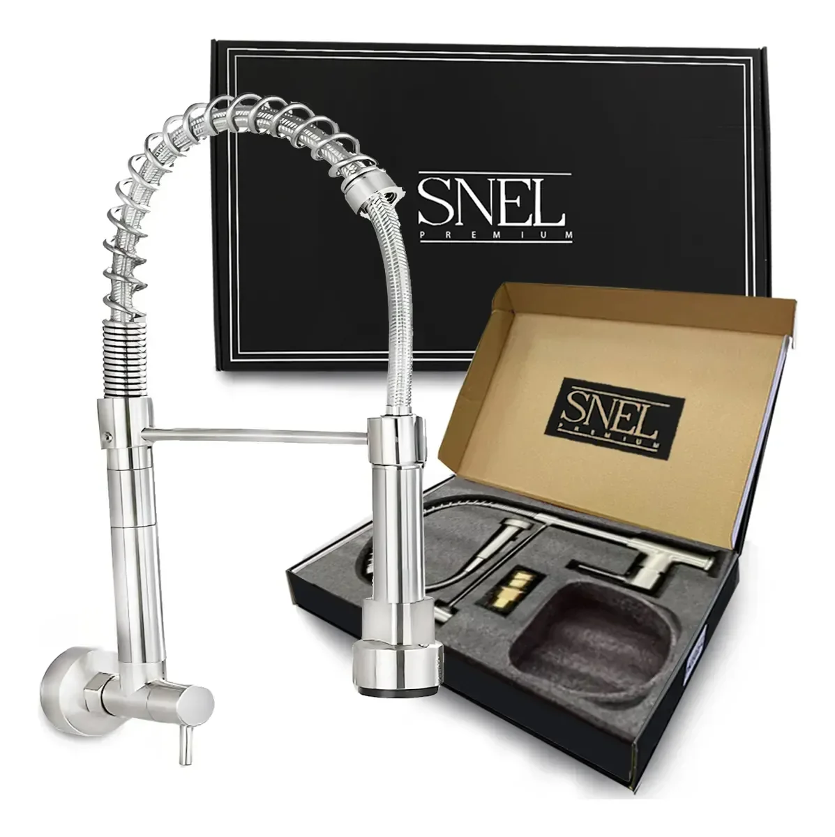 Torneira Gourmet Inox 50cm Pk103-c Sn02 Snel Premium Modelo: Parede Cor: Cromada