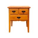 Ver imagem 1 de Mesa Cabeceira 60 cm com 1 Gaveta Madeira Maciça Natural