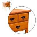 Ver imagem 4 de Mesa Cabeceira 60 cm com 1 Gaveta Madeira Maciça Natural
