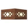 Luminária Decorativa Madeira Plafon Pipa Lite 20cm:Pau Ferro - 7