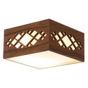 Ver imagem 5 de Luminária Decorativa Madeira Plafon Pipa Lite 20cm:Pau Ferro