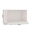 Ver imagem 2 de Armário Aéreo de Cozinha Iluminata 100% Mdf Branco - Genialflex