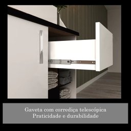 Gabinete para Banheiro 70cm com Cuba e Espelheira Veneza  - 8