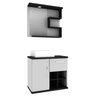Gabinete para Banheiro 70cm com Cuba e Espelheira Veneza  - 2