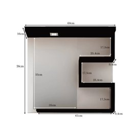 Gabinete para Banheiro 70cm com Cuba e Espelheira Veneza  - 5