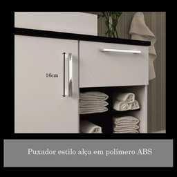 Gabinete para Banheiro 70cm com Cuba e Espelheira Veneza  - 6