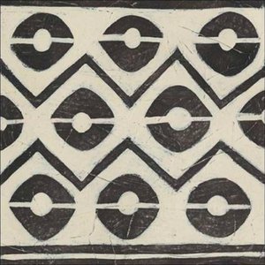 Tribal Patterns Iv Canaleta 60x60cm Preta
