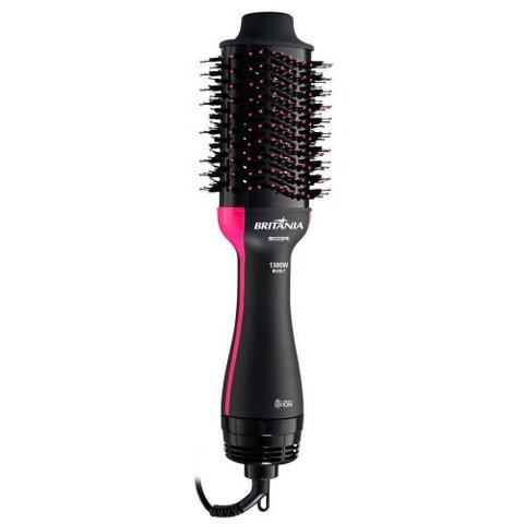 Escova Secadora Britânia 4 em 1 Bec02pr 1300w Preto - Bivolt