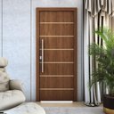 Ver imagem 2 de Kit 2 Portas de Madeira Frisada U.v 210cm X 90cm - R50vl Imbuia