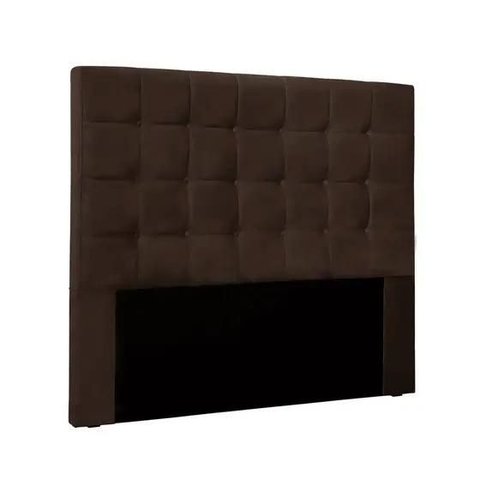 Cabeceira para Box Queen Sonhare Suede Marrom - D'monegatto