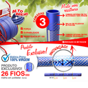 Ver imagem 3 de Mangueira Trançada Siliconada Jardim Premium Bitola 1'' Espessura 3mm Rolo 50 Metros Durín