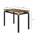 Ver imagem 2 de Mesa de Jantar Malva 91 Cm Tampo Retangular Preto Demolição - Artefamol