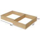 Ver imagem 2 de Módulo Cozinha Nesher Marquesa Kit de Rodapé de Canto Multilinha 80x52x10cm Nature - Nesher