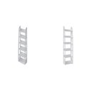 Ver imagem 6 de Kit 2 Estantes para Livros 6 Prateleiras Floripa Espresso Móveis