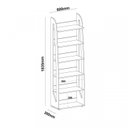 Ver imagem 3 de Kit 2 Estantes para Livros 6 Prateleiras Floripa Espresso Móveis